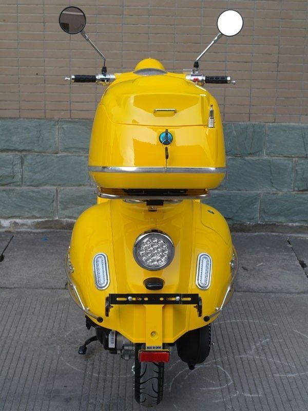 Yellow moped for sale on sale