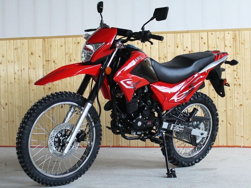 250cc Pro Hawk Enduro Bike with 5 speed Manual and Electric Kick Start Street Legal Big Wheel redfoxpowersports