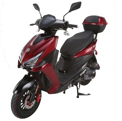  X-PRO 50cc Moped Scooter Gas Moped 50cc Scooter Street Bike  (Burgundy) : Automotive