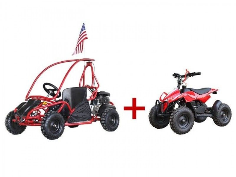 Kids Gokart 80GKS + FREE Kid's 50cc ATV (Free Ready to Ride Package on ATV)