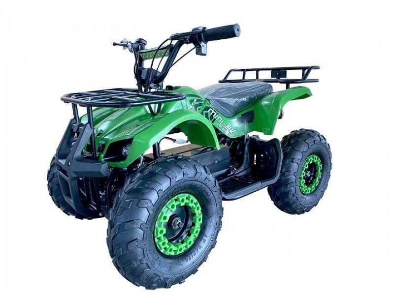 Kids ATV Electric 500W, Powerful Electric Motor, Grizzly Clone with Big Size 16 inch Tire, with Reverse, Alarm, Remote Kill Switch