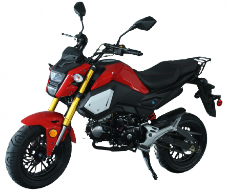 Boss Motor 125cc Vader 125 Special Edition, with Manual Transmission, Electric Start! Dual Headlights! Big 12" Wheels