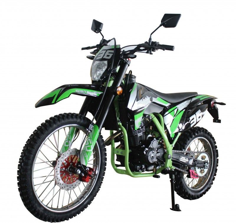 300cc Dirt Bike with Single cylinder, 4-stroke,Air-cooled,Big 21/18 inch wheelsc