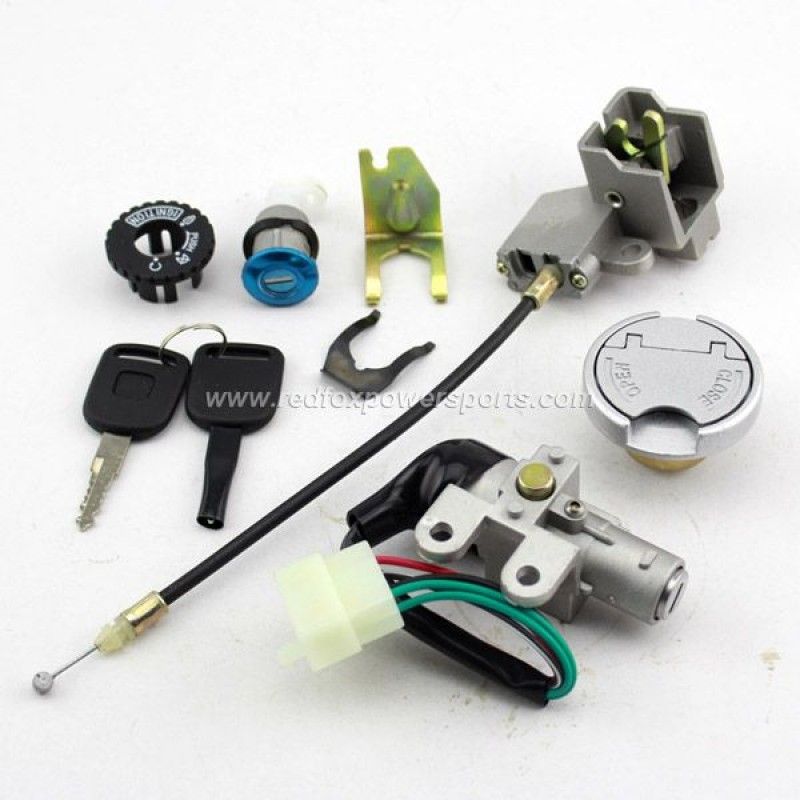 New Ignition Key Switch Lock Set for Chinese GY6 50-150cc Moped Scooter Motor