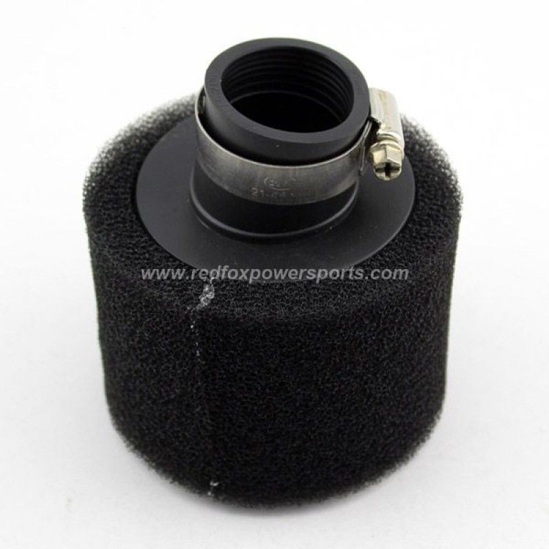 Black 35mm Bent Foam Air Filter Cleaner for 110cc Quad Dirt Bike ATV Buggy