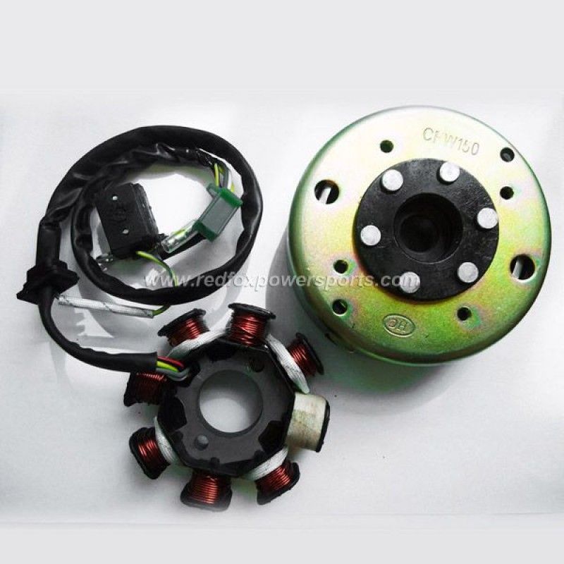 New Magneto Stator Flywheel 8 Pole for GY6 150cc Moped Scooter Motorcycle Bike ATV GO-KART