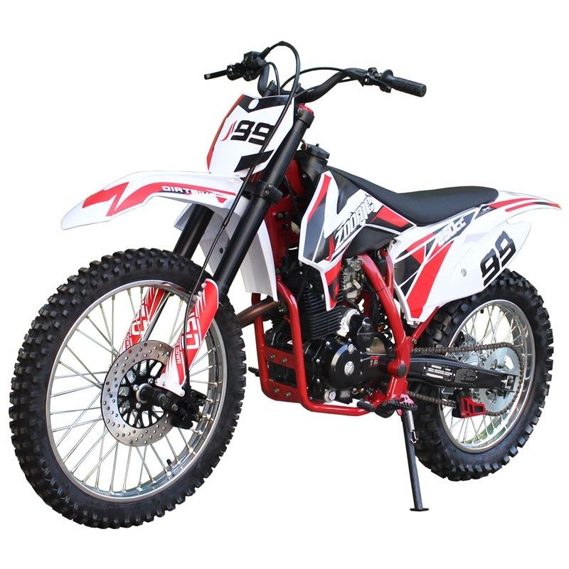 250cc Dirt Bike RF ZOOMe RTT with 5 Speed Manual Tranny, Electric and Kick Start, Light Weight, Big 21/18 inch wheels