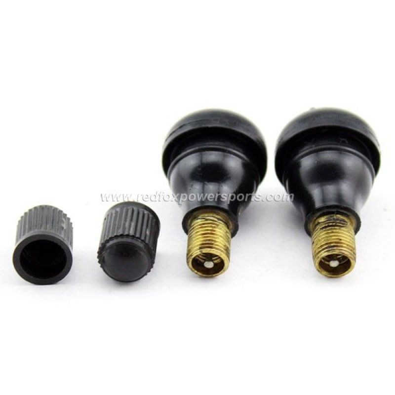 Motorcycle Black TR412 Tire valve Stems Short Moped Scooter