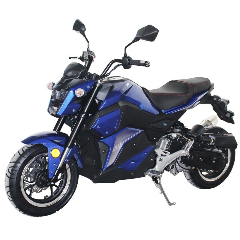 50cc Gas Motorcycle DF SVT with CVT Auto Tranny, Aluminum Wheels
