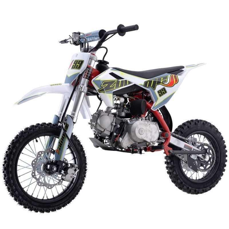 110cc Dirt Bike RF ZOOME S3-110 with Semi-automatic 4 Speed, F14/R12 Wheel, Cradle Type Steel Tube Frame, Inverted Fork