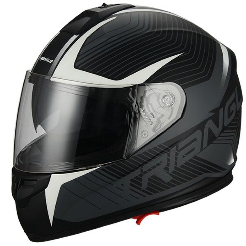 Triangle DOT Approve Full Face Helmet TFF17-black white
