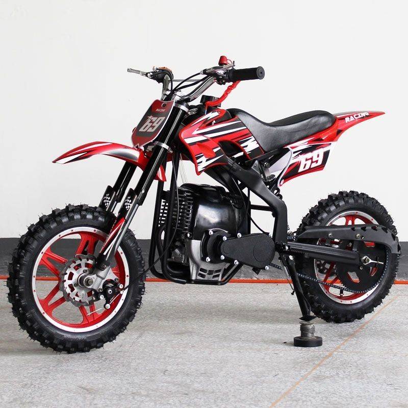 50cc Dirt Bike KDB 001 Kids Dirt Bike 4 Stroke Engine with big 10inch Aluminum Wheel and Big Size Off Road Tires