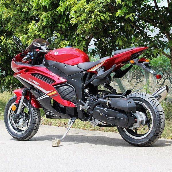 50cc Gas Motorcycle DF SST with CVT Auto Tranny Aluminum Wheels redfoxpowersports