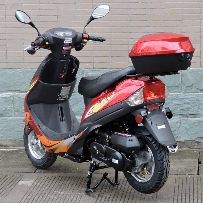Red moped on sale