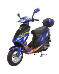 50cc Gas Scooter Moped Express Blue with Auto Transmission 