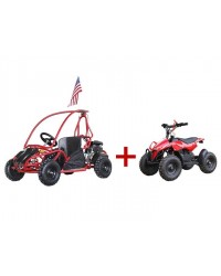 Kids Gokart 80GKS + FREE Kid's 50cc ATV (Free Ready to Ride Package on ATV)