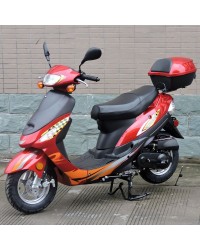 50cc Gas Scooter Moped Red Express with Auto Transmission 