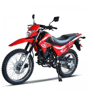 250cc Pro-Hawk Enduro Bike with 5-speed Manual and Electric/Kick Start, Street Legal, Big Wheel 