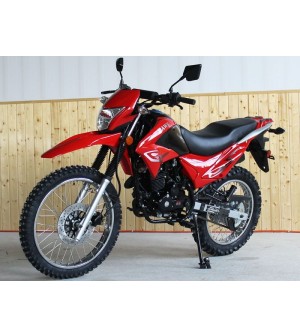 250cc Pro-Hawk Enduro Bike with 5-speed Manual and Electric/Kick Start, Street Legal, Big Wheel 