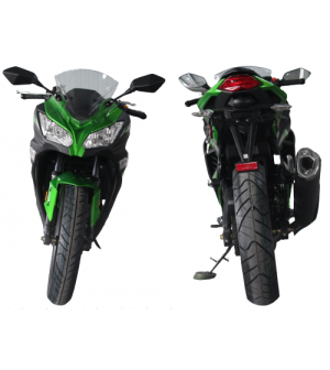 Boss Motor 125cc Motorcycle Super Sports 125, 4 speed manual, 17 inch Aluminium Wheel, Fully size Green