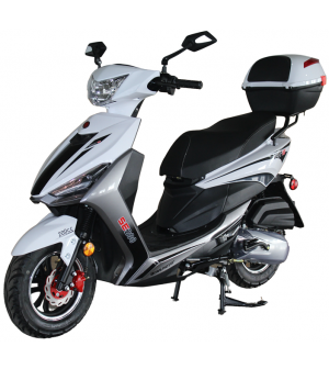 200cc Moped Scooter Boss Motor RZ 200 with New Design Sporty Look, LED  Electric and Kick Start, Low Seat Height