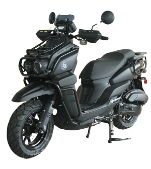200cc Gas Moped Scooter Frontier 200cc FINAL Edition  by Boss Motor, Automatic CVT Engine, 12 inch Aluminium Rim with Meaty Tire, Optional Cargo Package for Massive Storage Capability 