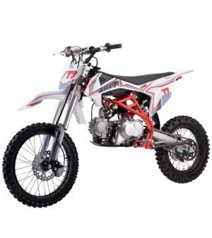 125cc Dirt Bike RF ZOOME K3-125 with 4 Speed Manual, Electric/Kick Start, Big F17/R14 Wheel, Perimeter Cradle Type Steel Frame, Inverted Fork