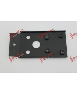 Rear mud board fixing plate
