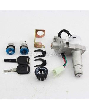 Ignition Key Switch Lock Set GY6 50-150cc Moped Scooter