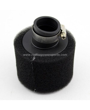 Black 35mm Bent Foam Air Filter Cleaner for 110cc Quad Dirt Bike ATV Buggy