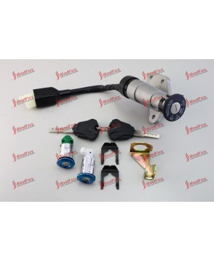 Ignition Key Switch Lock Set GY6 50-150cc Moped Scooter