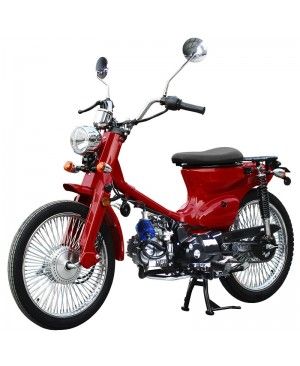 50cc Gas Scooter Romeo 50 Red Retro Style Body, Slick Design, Fully  Automatic