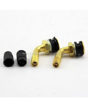 Motorcycle Brass Tubeless Tire PDR-32 Valve Stems 45 Degree