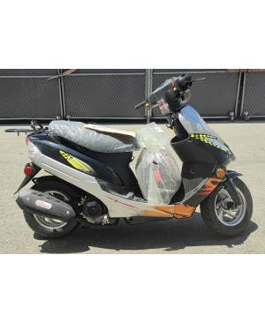 50cc Gas Scooter Moped Express Blue with Auto Transmission (Brand New, Ready to Ride Package)