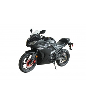 Boss Motor 125cc Motorcycle Super Sports 125, 4 speed manual, 17 inch Aluminium Wheel, Fully size Black