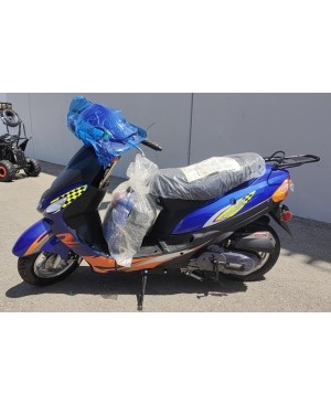 50cc Gas Scooter Moped Express Blue with Auto Transmission (Brand New, Ready to Ride)