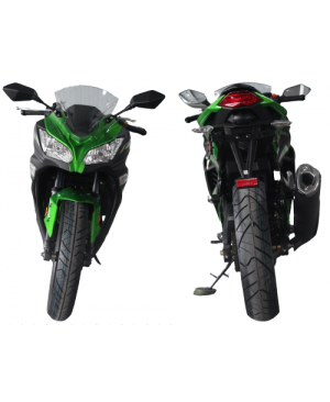 Boss Motor 125cc Motorcycle Super Sports 125, 4 speed manual, 17 inch Aluminium Wheel, Fully size Green