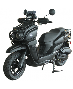 200cc Gas Moped Scooter Frontier 200cc FINAL Edition  by Boss Motor, Automatic CVT Engine, 12 inch Aluminium Rim with Meaty Tire, Optional Cargo Package for Massive Storage Capability 