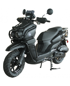 200cc Gas Moped Scooter Frontier 200cc FINAL Edition by Boss Motor, Automatic CVT Engine, 12 inch Aluminium Rim with Meaty Tire, Optional Cargo Package for Massive Storage Capability 