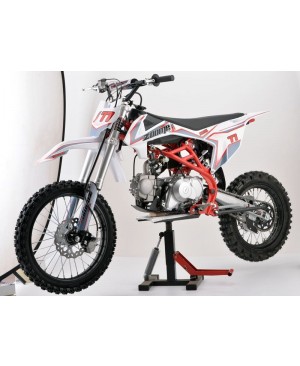 125cc Dirt Bike RF ZOOME K3-125 with 4 Speed Manual, Electric/Kick Start, Big F17/R14 Wheel, Perimeter Cradle Type Steel Frame, Inverted Fork